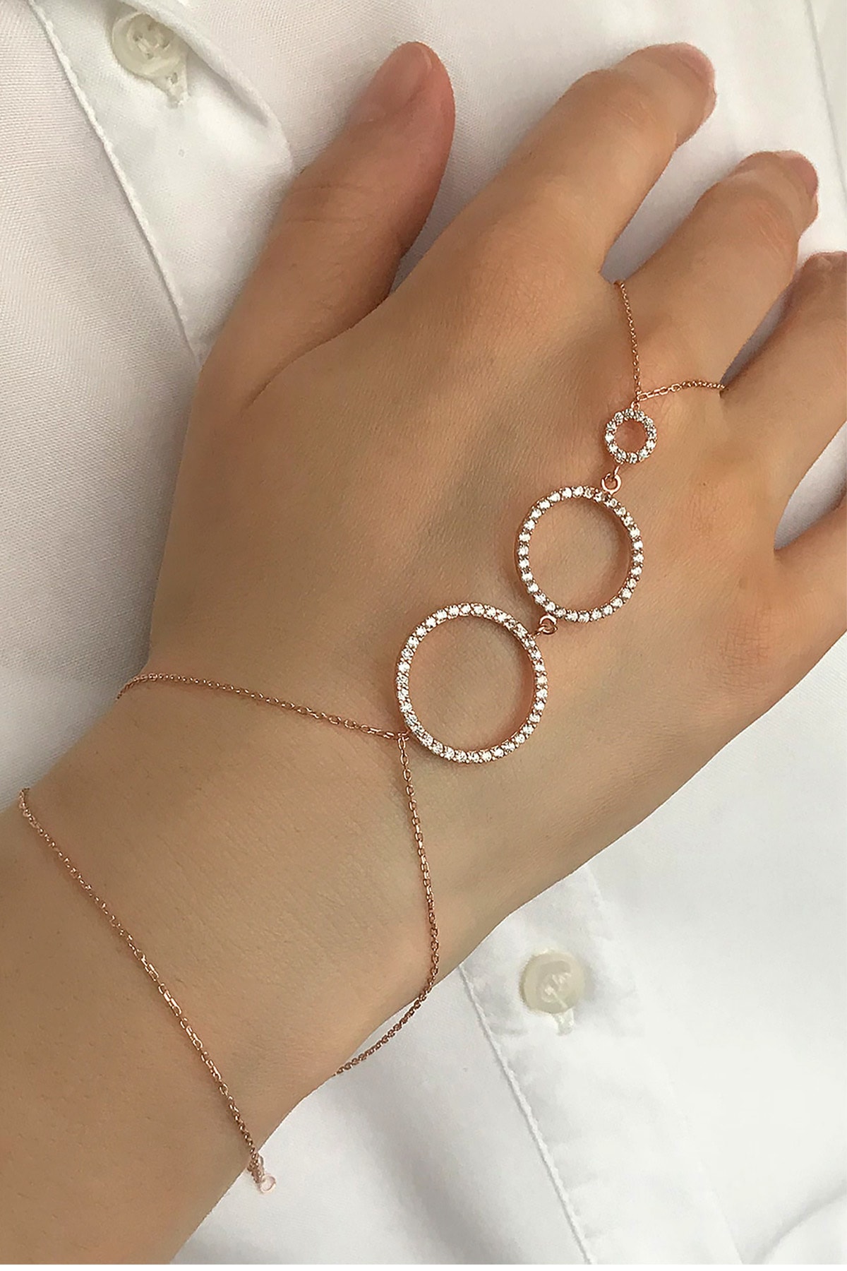 BY BARUN SİLVER Kadın Yuvarlak Şahmeran- Rose BL-0125