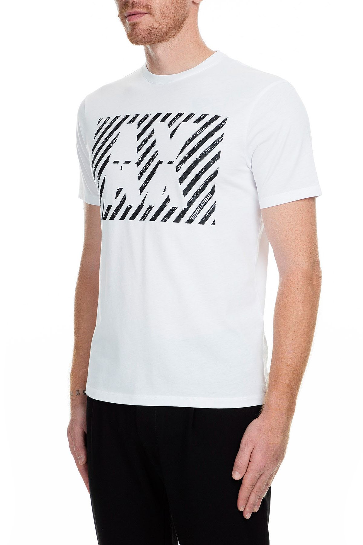 Beyaz Erkek T-Shirt 6GZTBD ZJH4Z 1100
