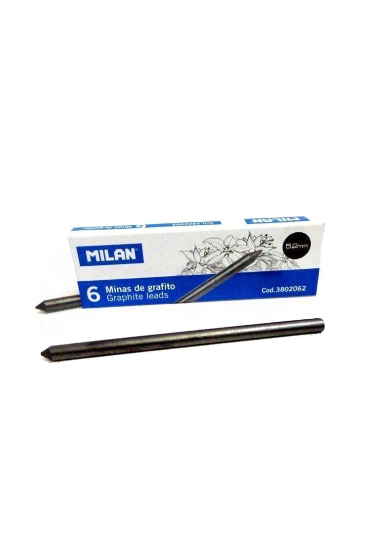 Milan 5.2 mm Portmin Ucu Graphite 6`lı Kutu