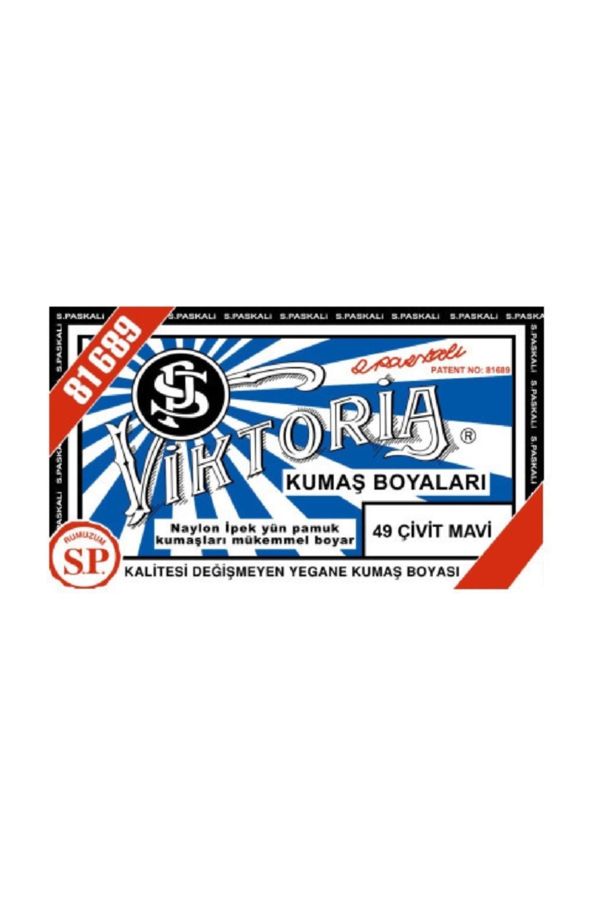 Viktoria Kumaş Boyası Çiviti Mavi