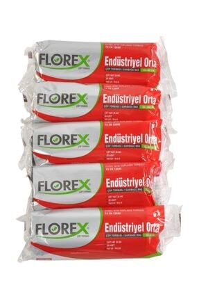 Florex Endüstriyel Orta Siyah Çöp Torbası 55x60cm 5rulo Image 0