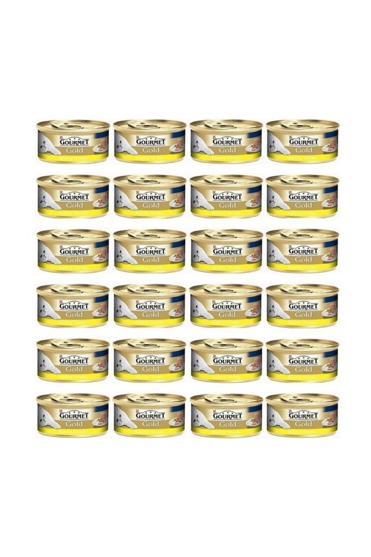 Gourmet Gold Kıyılmış Tavuklu Konserve Kedi Maması 85 Gr 24'LÜ SET