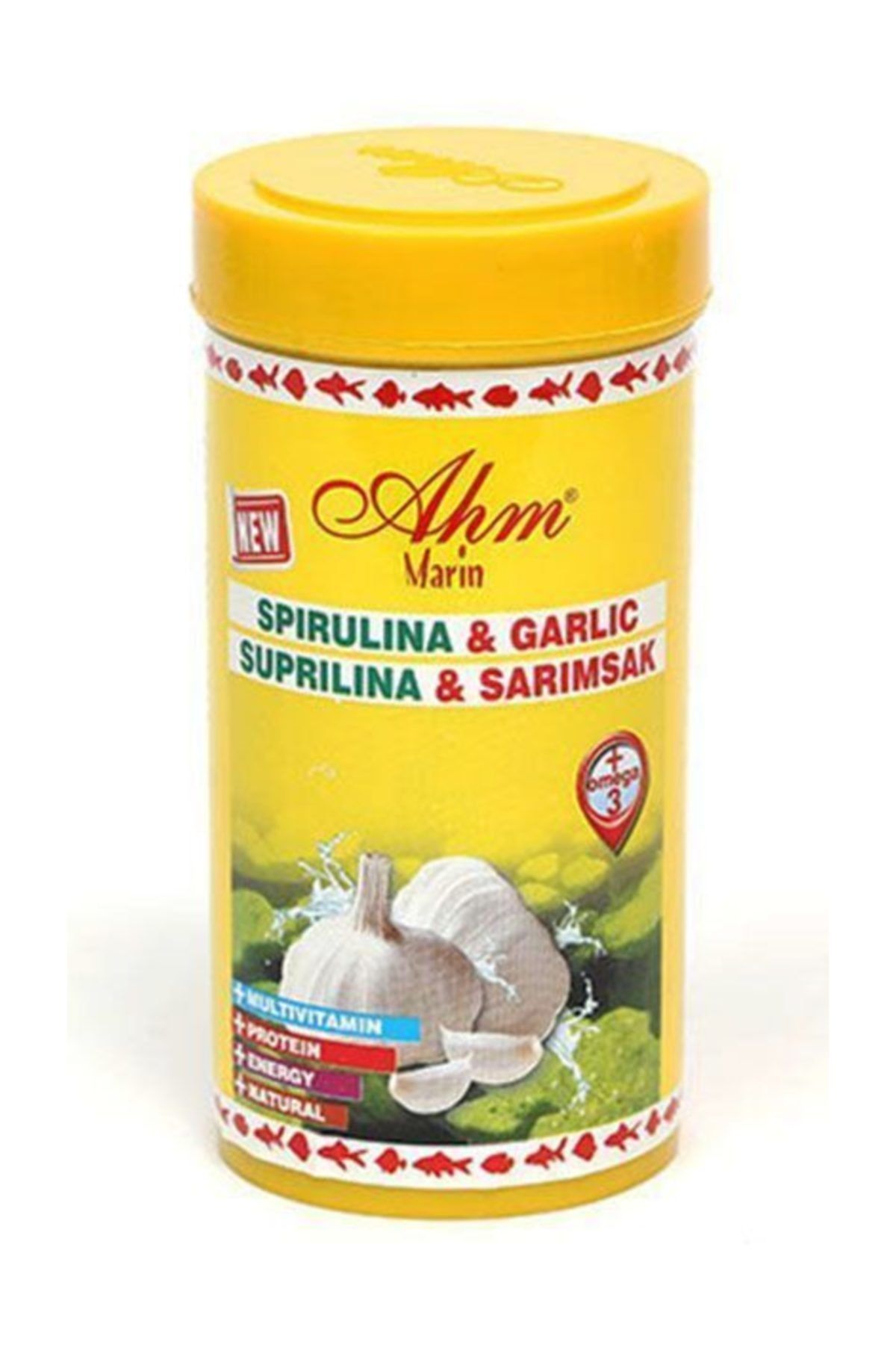Ahm Spirulina Garlic Sarımsaklı Granül Balık Yemi 100 Ml