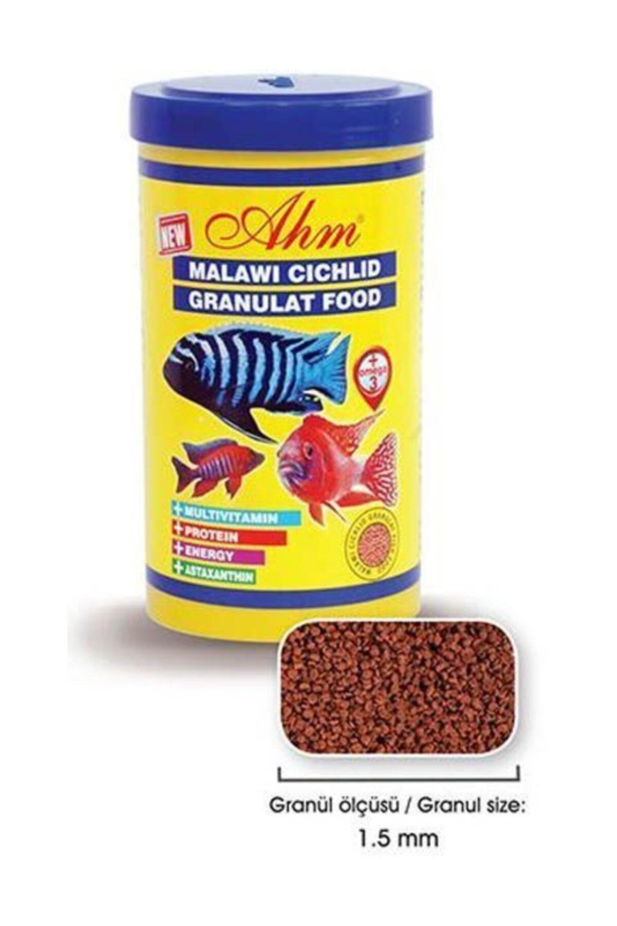 Ahm Malawi Cichlid Granulat Etçil Balık Yemi 100 Ml
