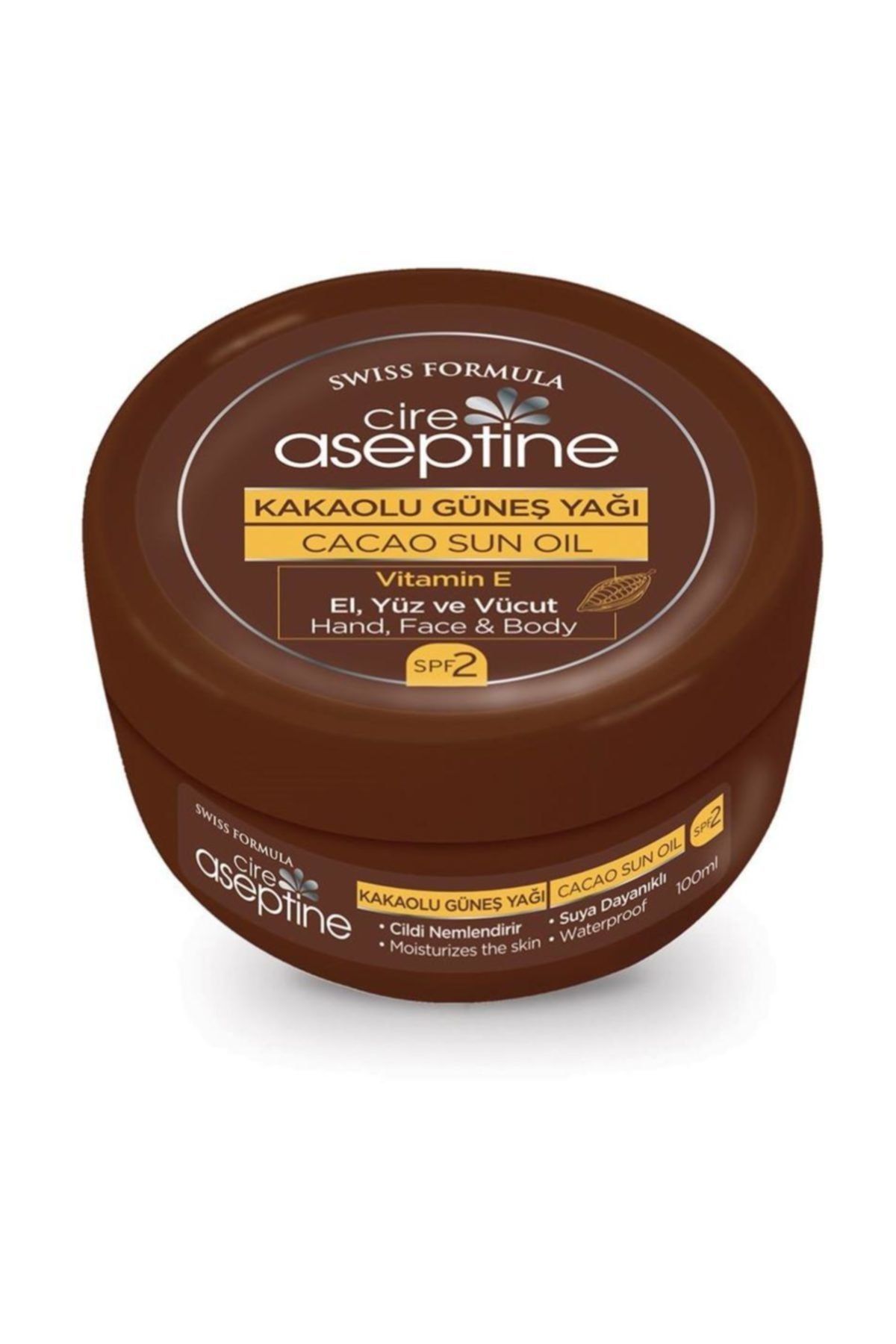 CIRE ASEPTINE Cire Aseptine Kakaolu Güneş Yağı 100 ml