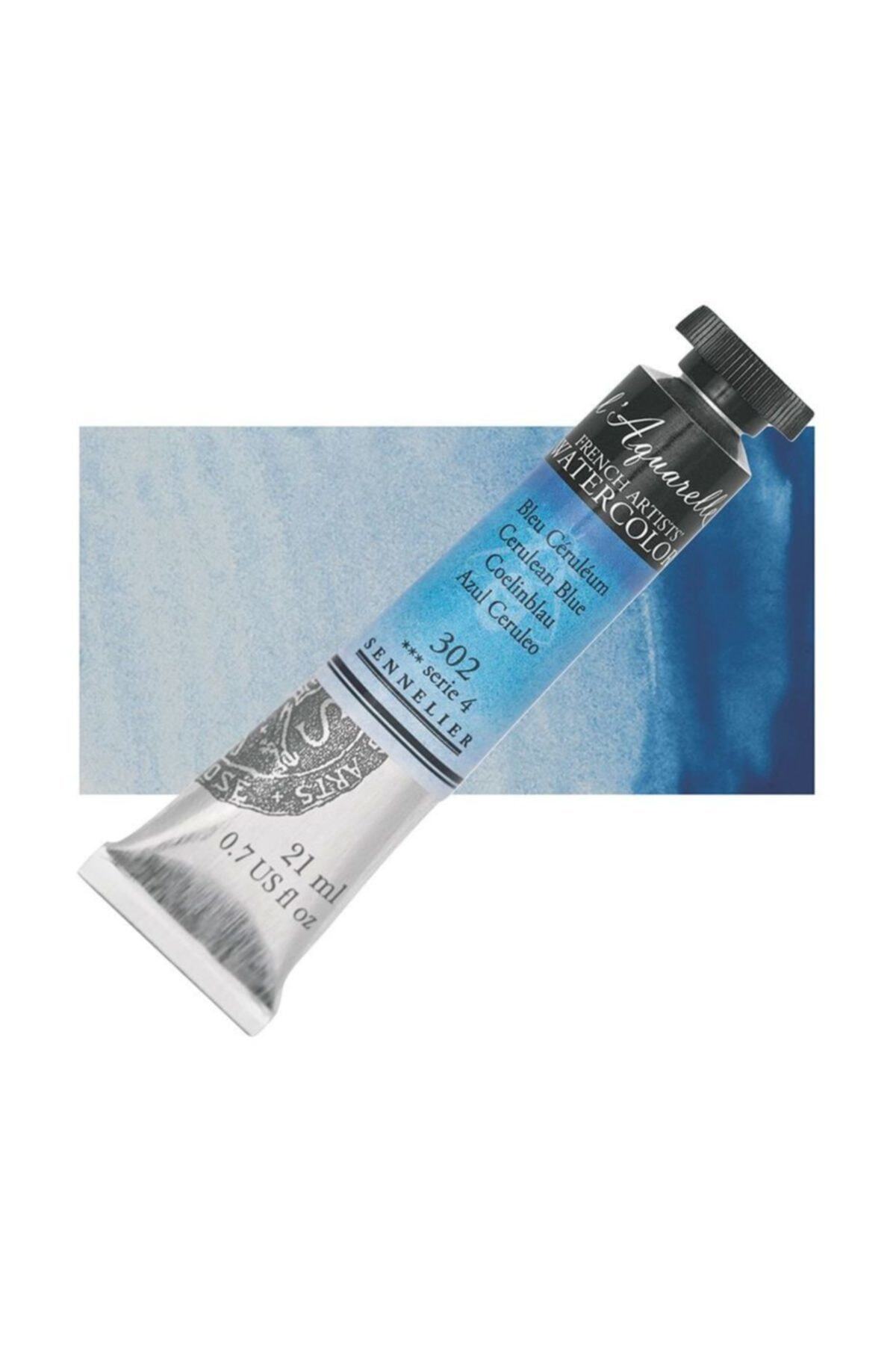Sennelier Artist Tüp Sulu Boya 21ml Seri 4 No:302 Cerulean Blue