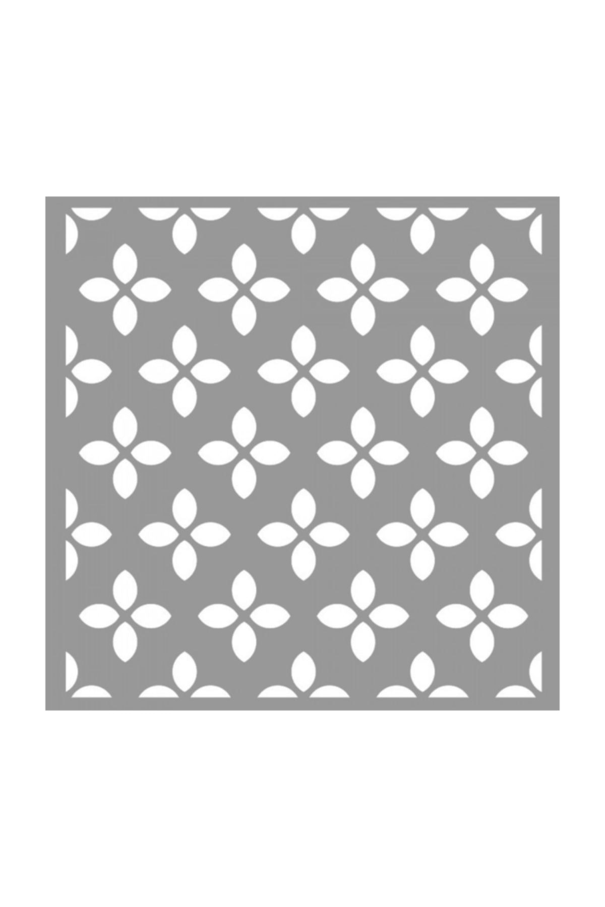 Artikel Yonca Deseni 2 Stencil  Duvar Stencil Fayans Stencil Mobilya Stencil Boyama Şablonu 30x30 cm