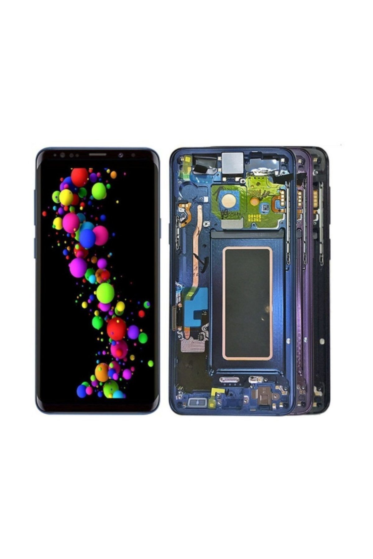 Samsung Galaxy S9 Lcd Ekran Dokunmatik Revize Gümüş