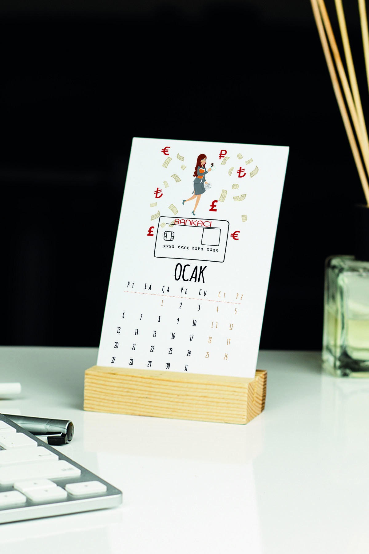 Hediyelen 2022 Bankacı Masa Takvimi