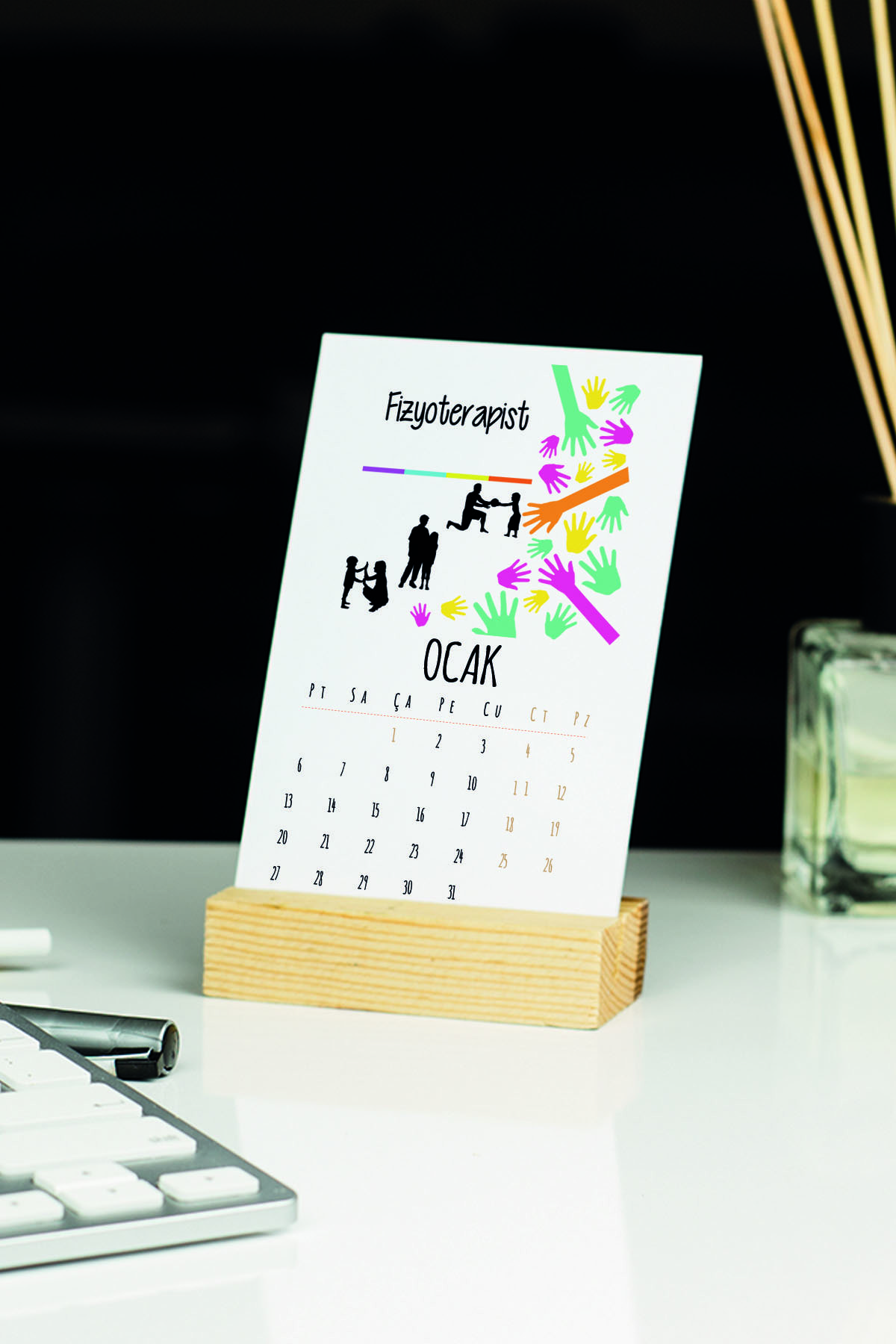 Hediyelen 2022 Fizyoterapist Masa Takvimi