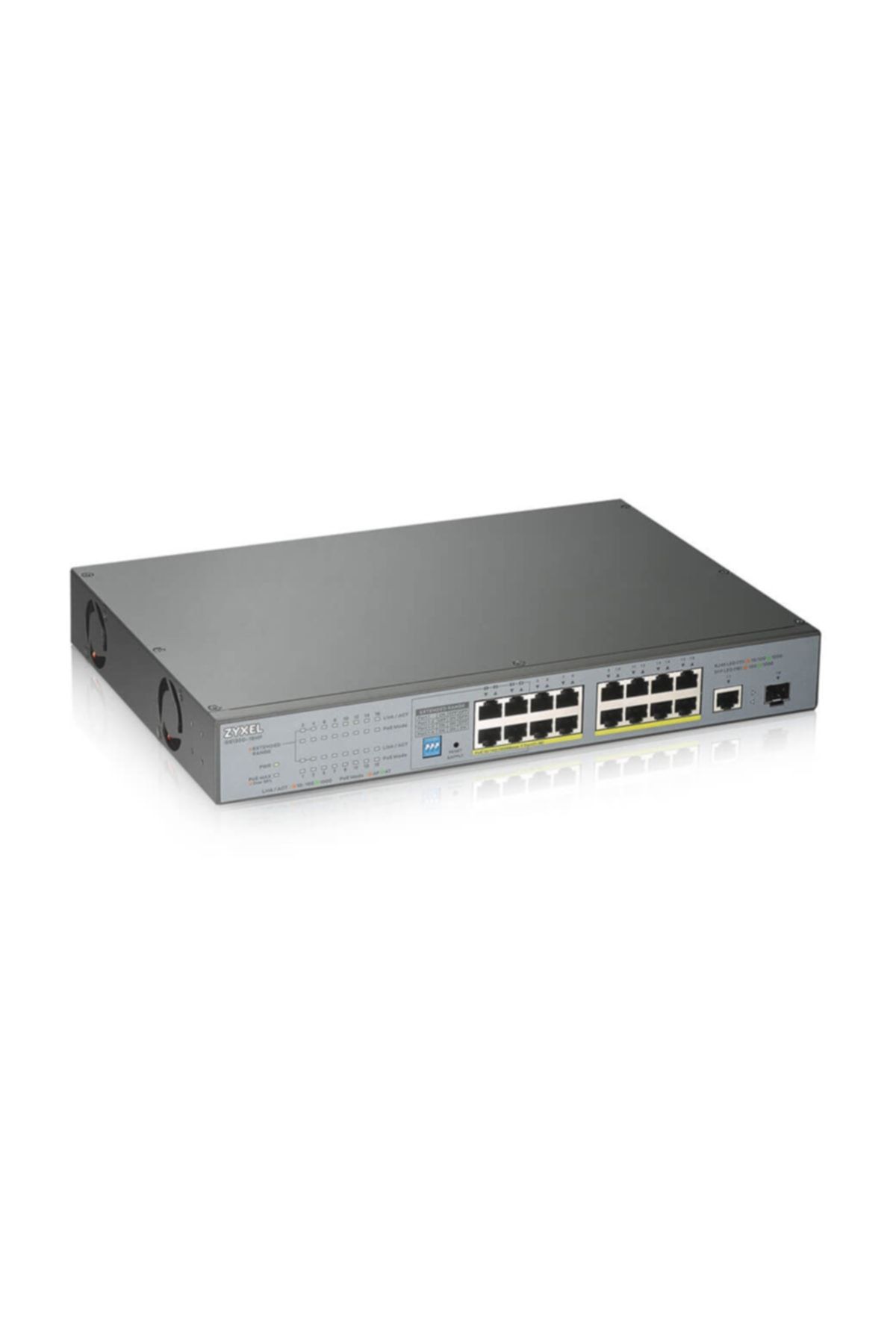 ZyXEL GS1300-18HP  Yönetilemez 8x10/100/1000 PoE + 1xGbE + 1xSFP Ports PoE CCTV Switch (130Watt)