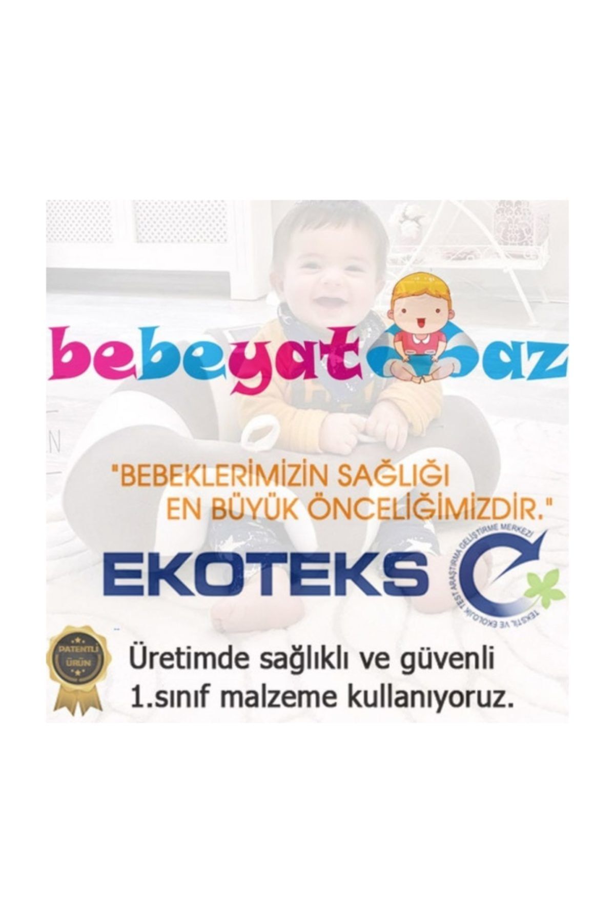 BEBEYATMAZ Bebe Yatmaz Bebek Oturma Destek Minderi Bebek Koltuğu Pembe
