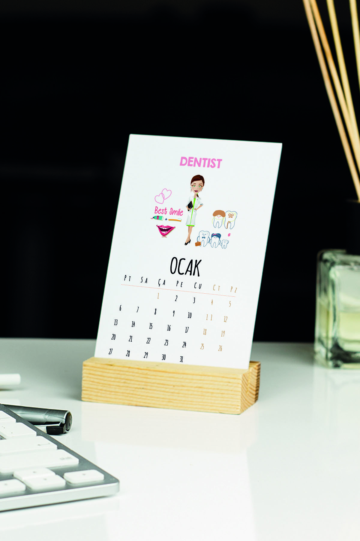 Hediyelen 2022 Dentist Masa Takvimi