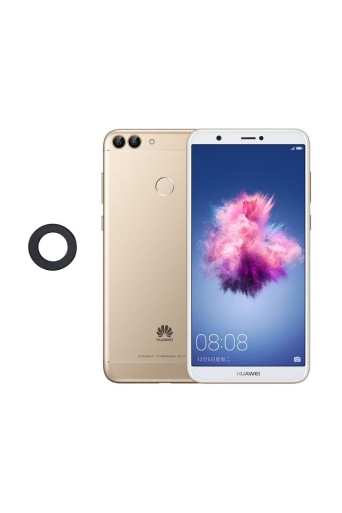 EgeTech E&t-trade Huawei P Smart 2018 Kamera Camı Lens - Siyah