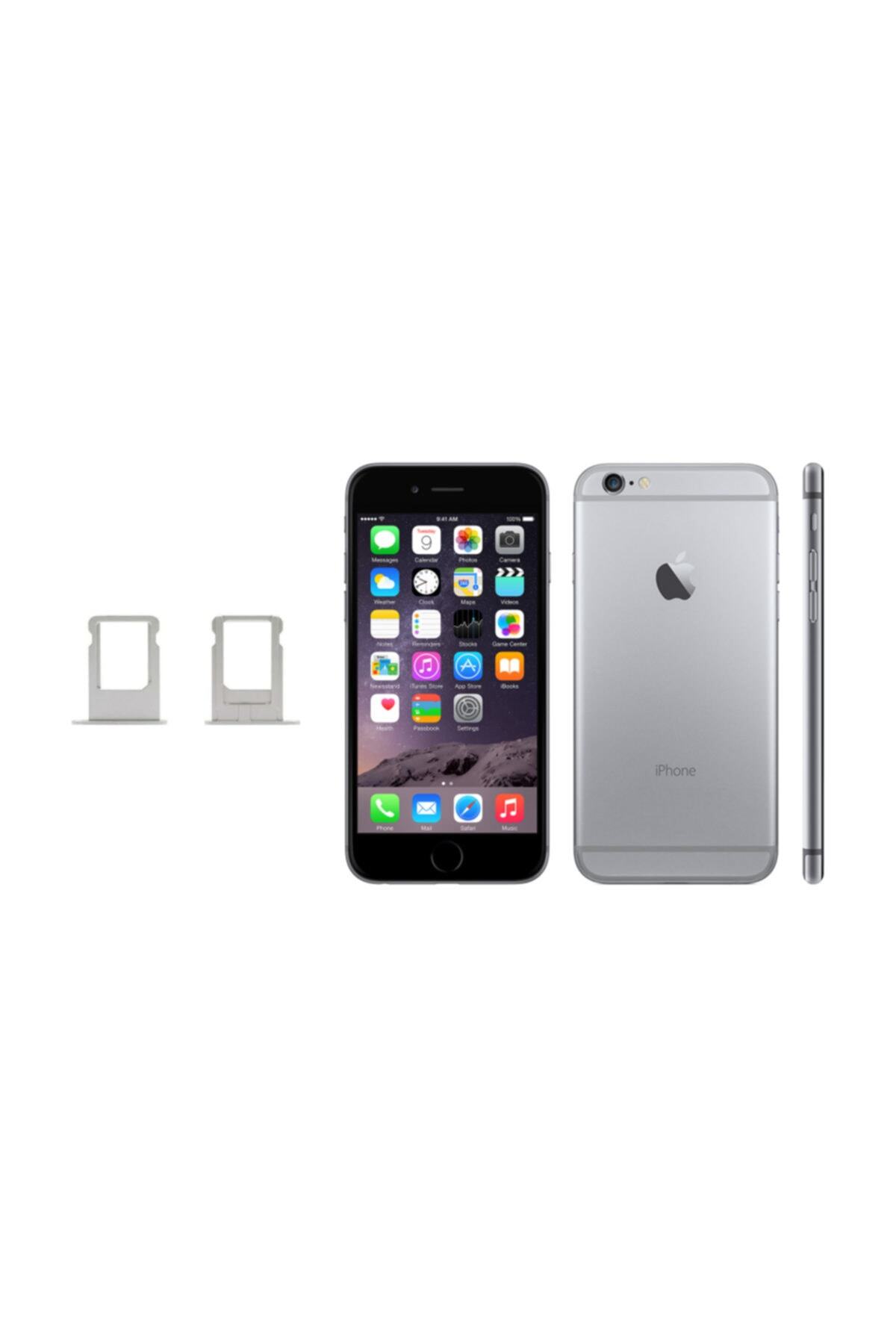 EgeTech E&t-trade Apple Iphone 6g Sim Kart Kapak Aparatı Metal Çekmece - Gümüş