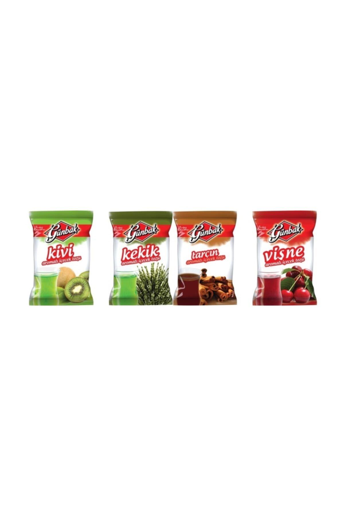 Günbak 4 Adet  Kivi, Kekik, Tarçin Ve Vişne Aromatik Toz Içecek