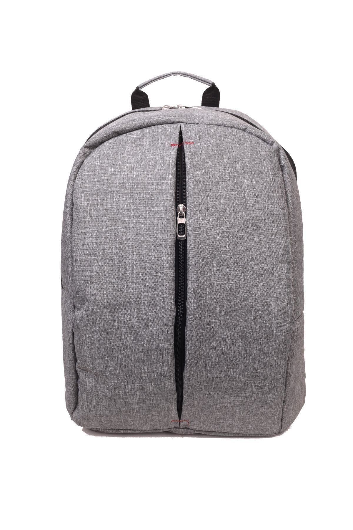 Cebiks Unisex Gri Laptop Sırt Çantası