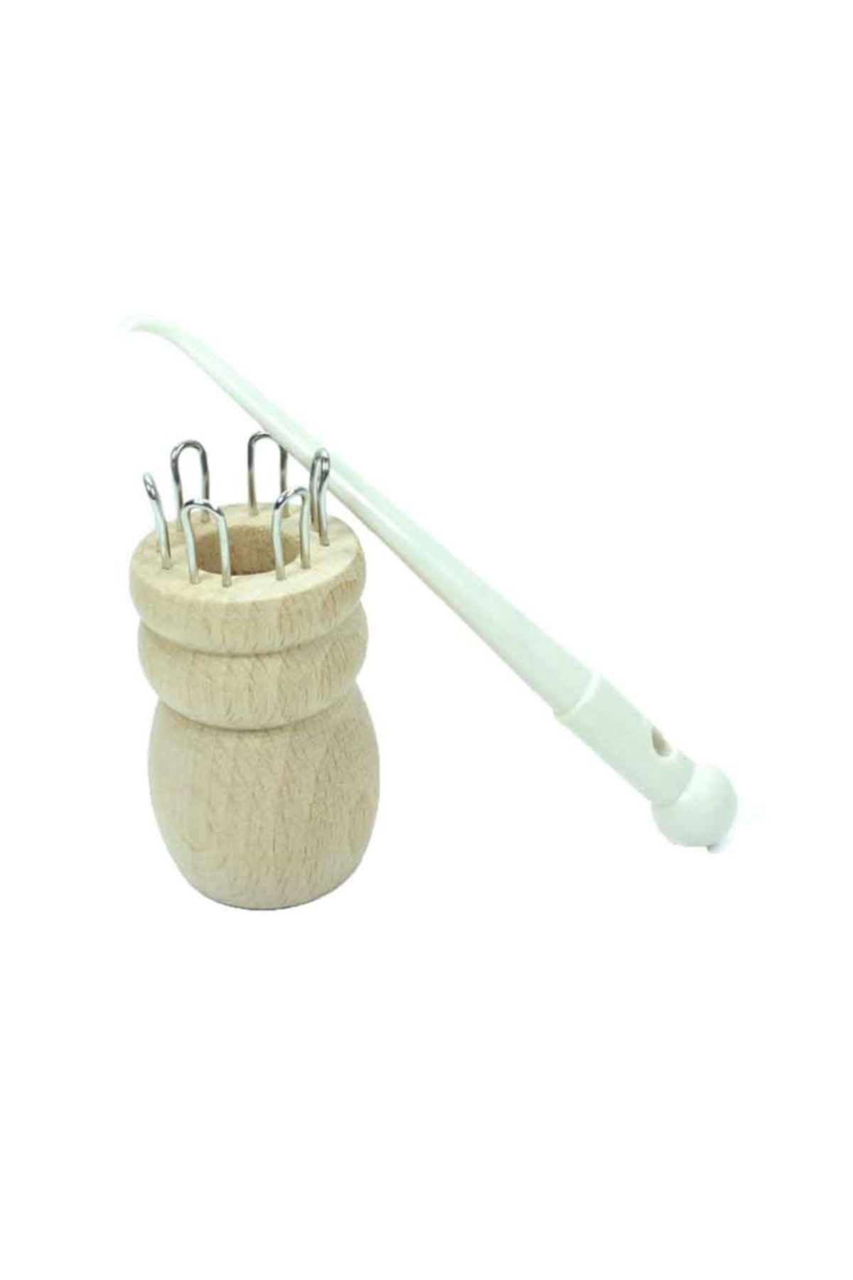 Nurge 6 Pin Örgü Makarası + Plastik Tığ