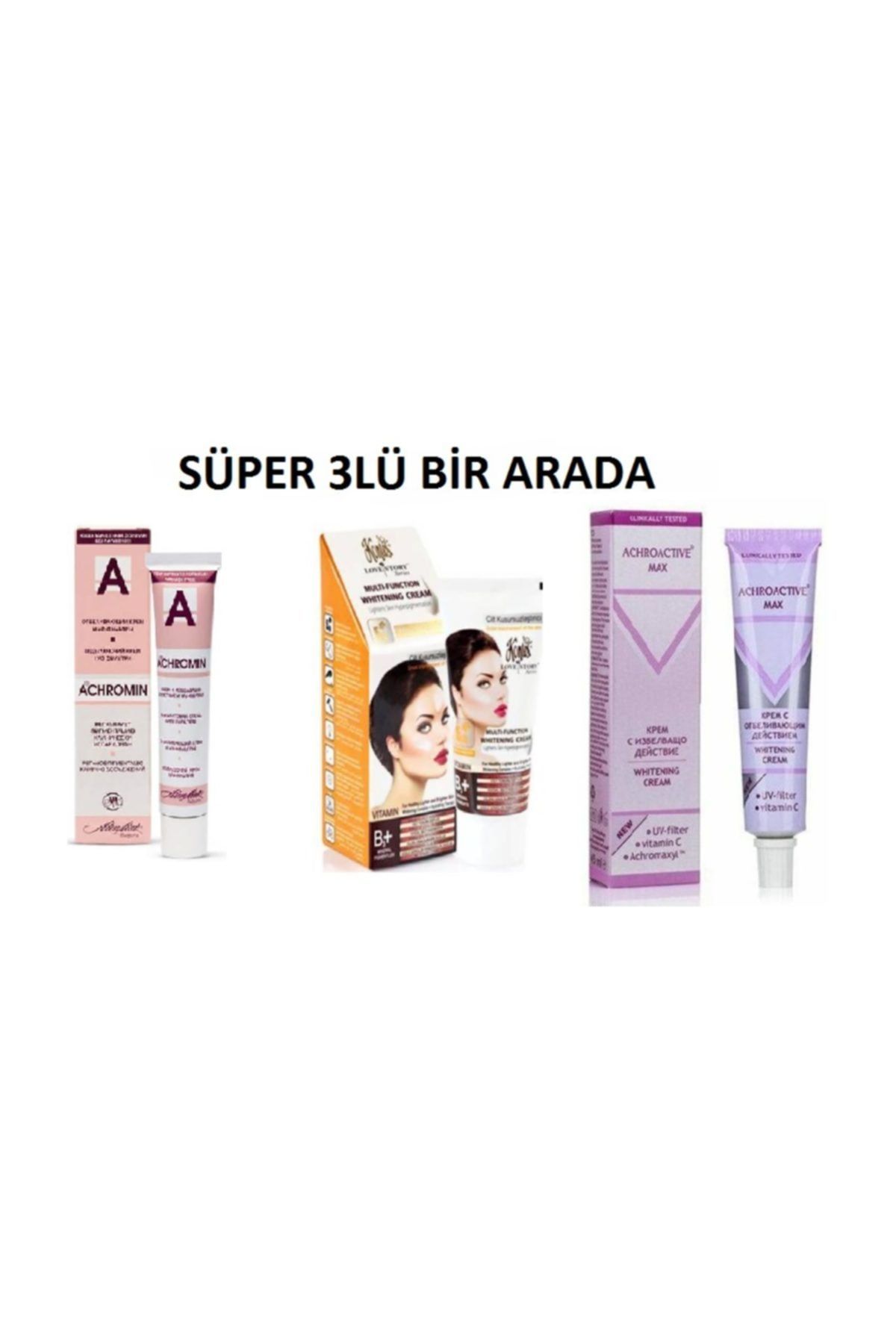 Achromin +achroactive Max+kontes 2 Adet Leke Kremi Bir Arada