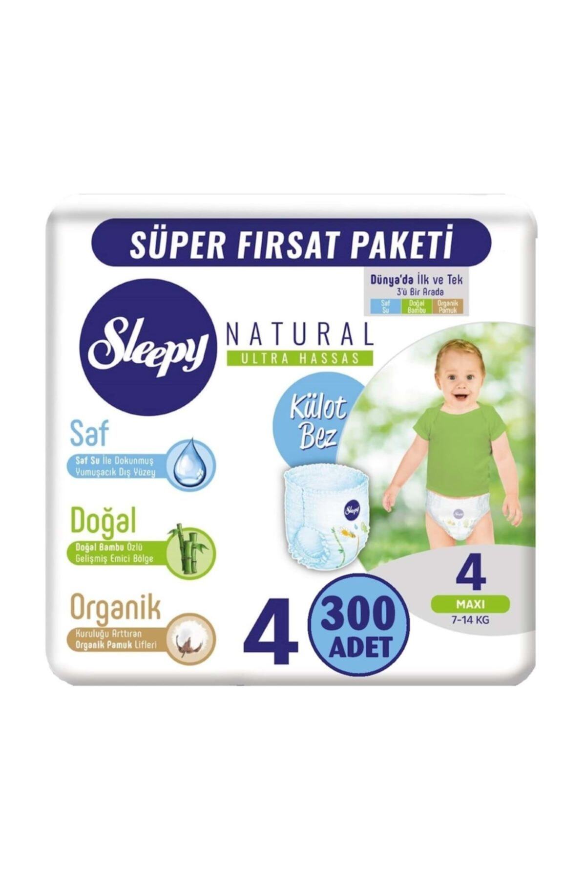 Sleepy Külot Bebek Bezi Beden:4 (7-14Kg) Maxi 300 Adet Mega Pk