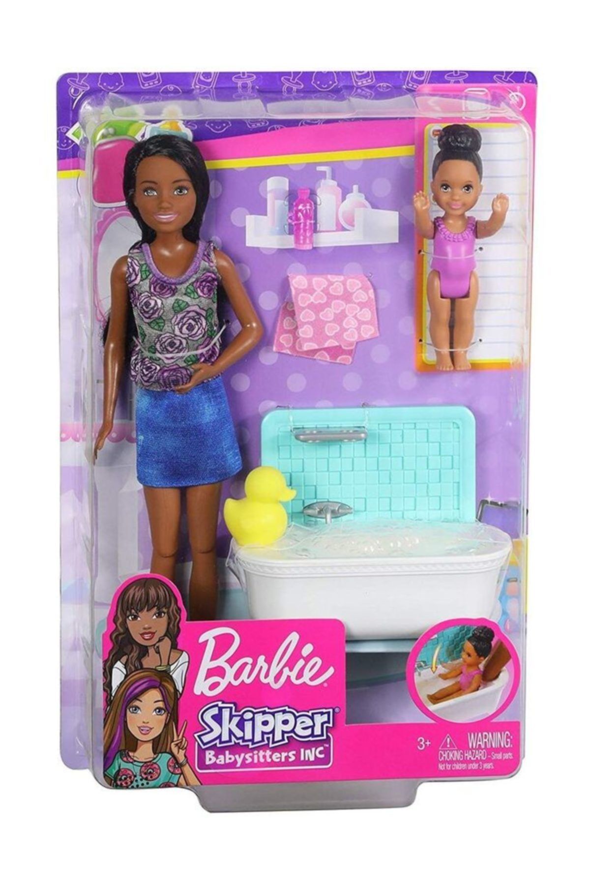 barbie bebek bakiciligi oyun seti banyo temali esmer fxh06 fiyati yorumlari trendyol