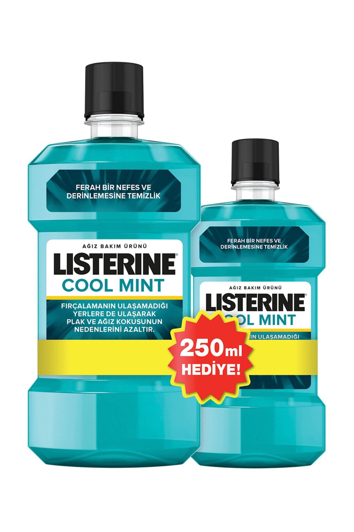 Listerine Coolmint Ağız Bakım 500 Ml+250 Ml