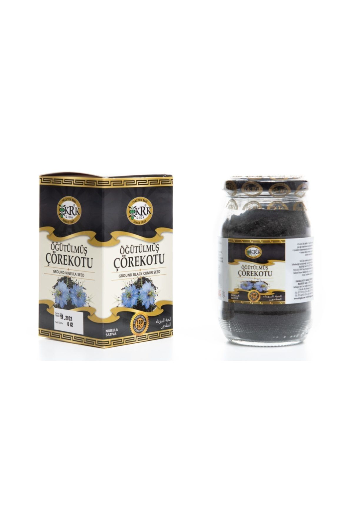 Krk Gıda Çörekotu Öğütülmüş 180 gr Cam Kavanoz