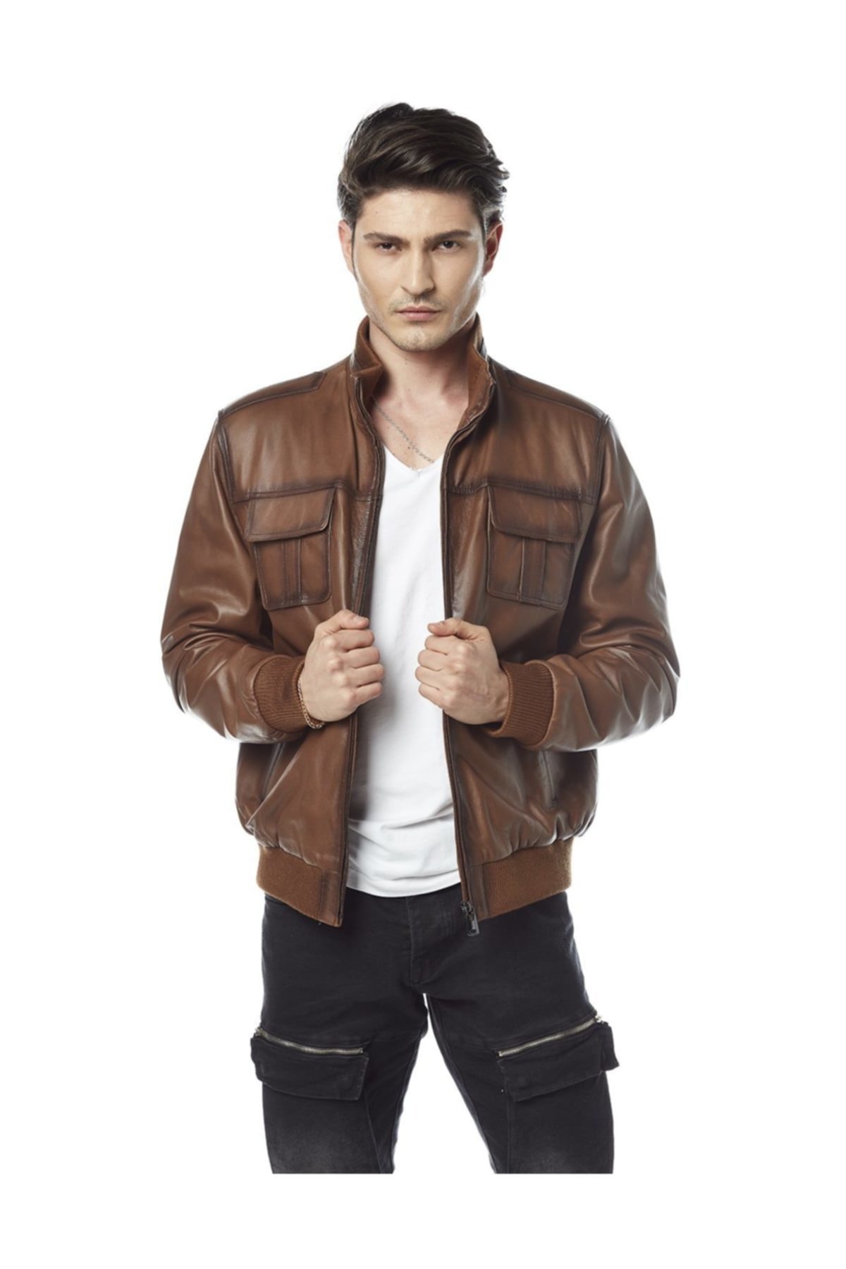 Hodore Timmy Taba Boyama Deri Mont Fiyati Yorumlari Trendyol