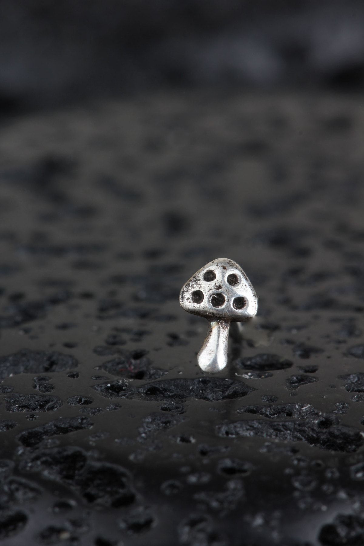 Mushroom nose shop ring