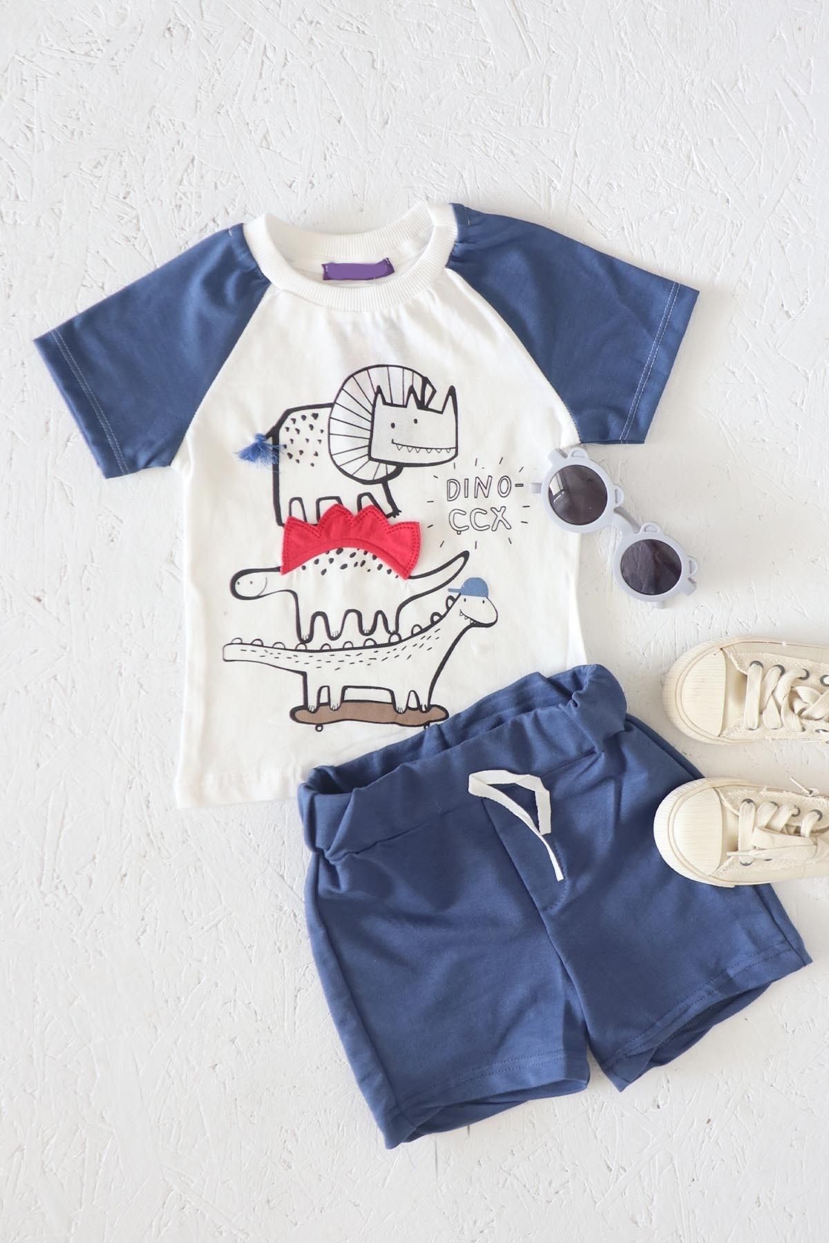 le peu doudou New Season Boys Tshirt Shorts Set - Trendyol