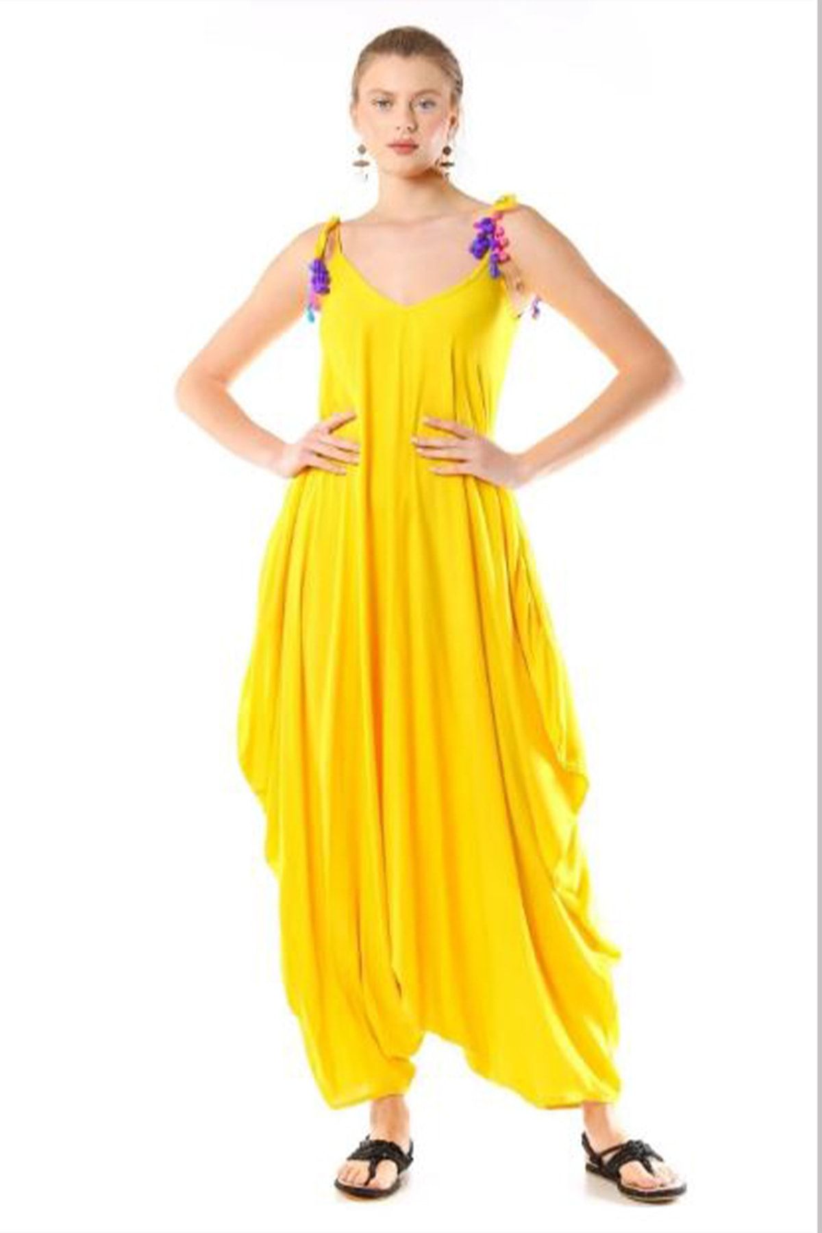 Yellow shop casual jumpsuit