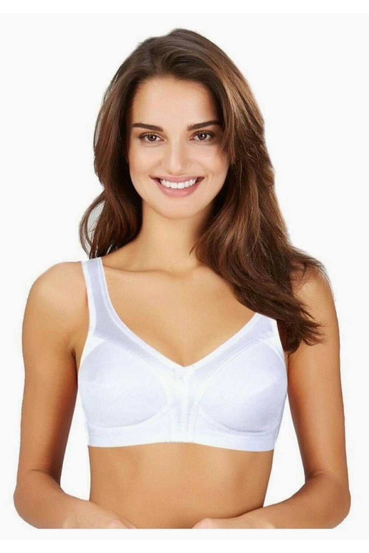 Kom Women's White 1 Size Minimizing Bra New Season - Trendyol