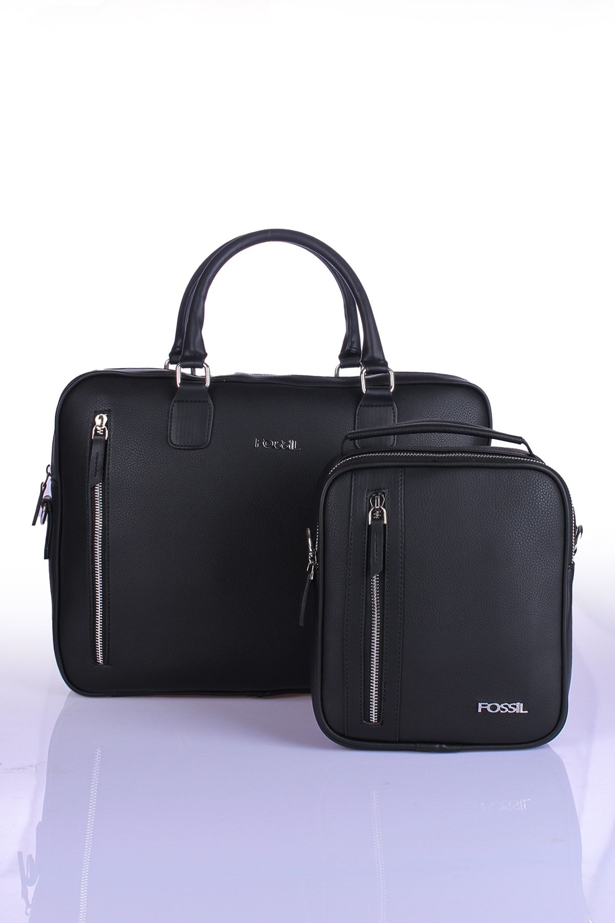 Fossil leather laptop best sale bag men's