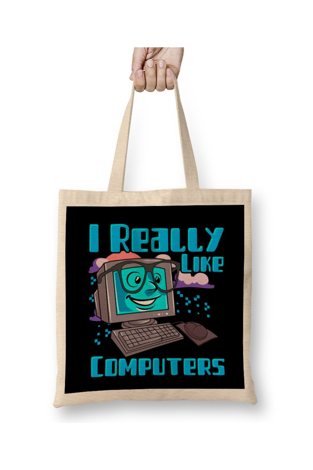 Tech geeks laptop tote sale bag