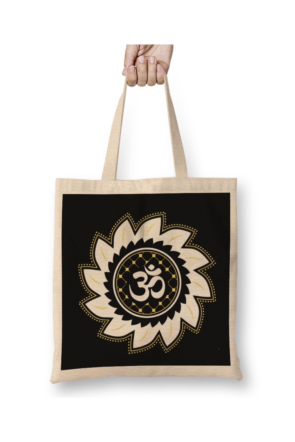 Baskı Dükkanı Om Ohm Aum Symbol Spiritual Yoga Tote Bag Long Handle -  Trendyol