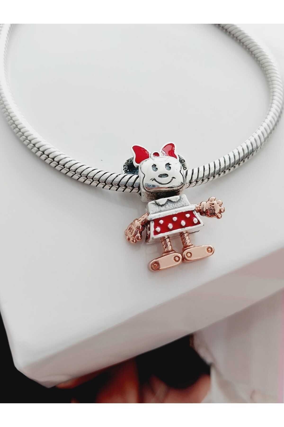 Minnie mouse silver charm outlet