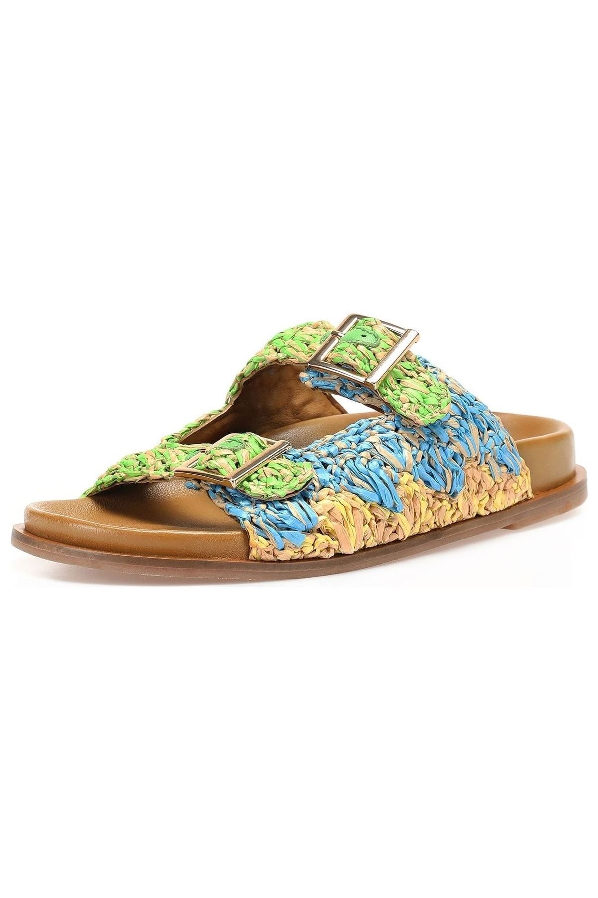 Inuovo Slippers Green Flat Trendyol