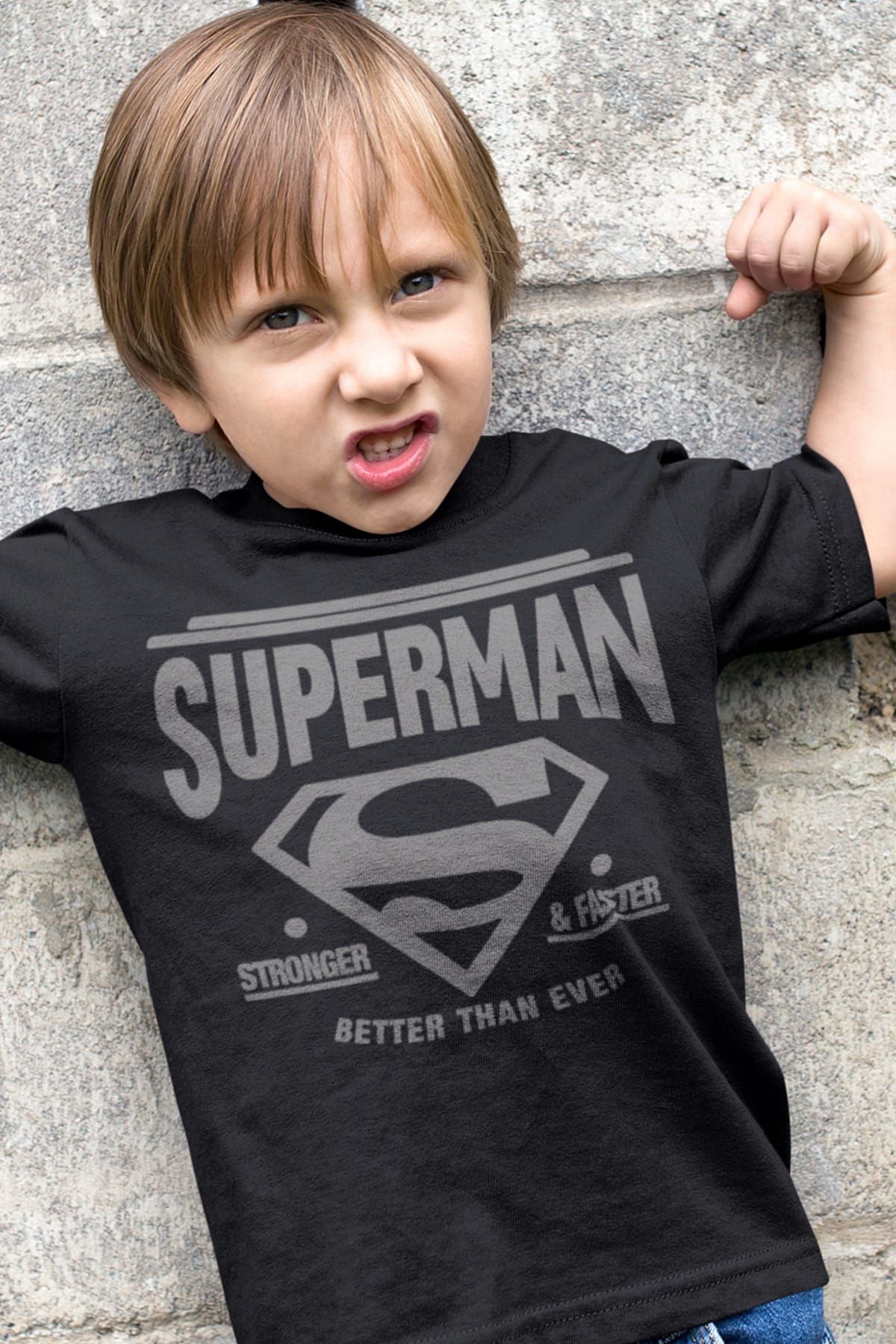 Superman t shirt deals for girls in black