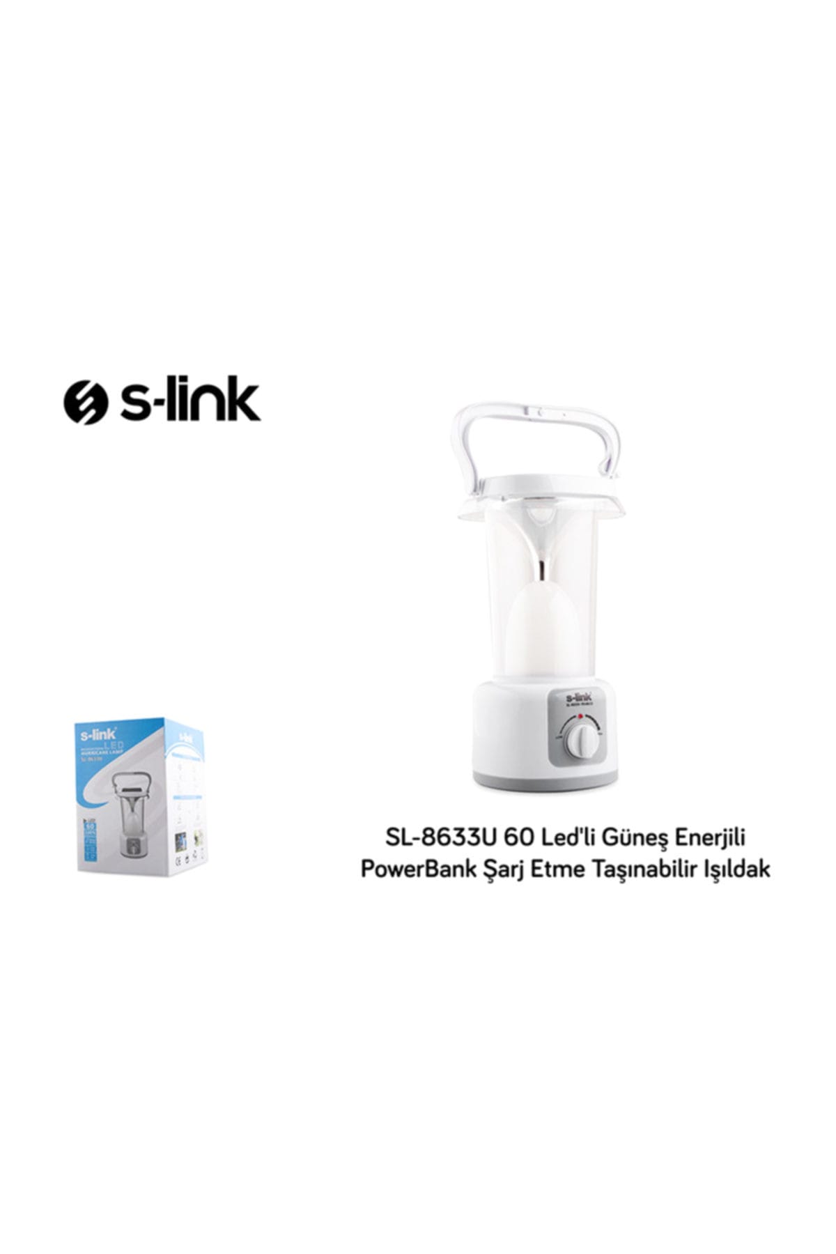 SLINK Sl-8633U 60 Ledli Güneş Enerjili Powerbank