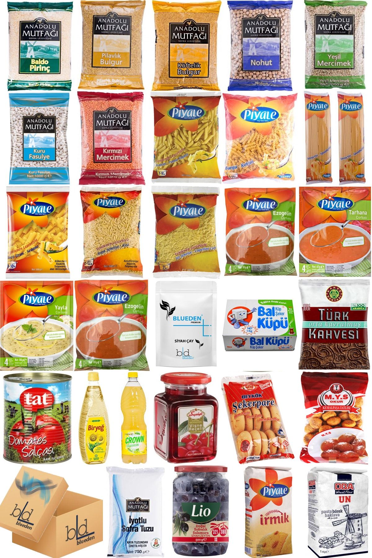 Blueden Kurban Kumanya Yardım Erzak Kolisi 31 Parça 1 Paket