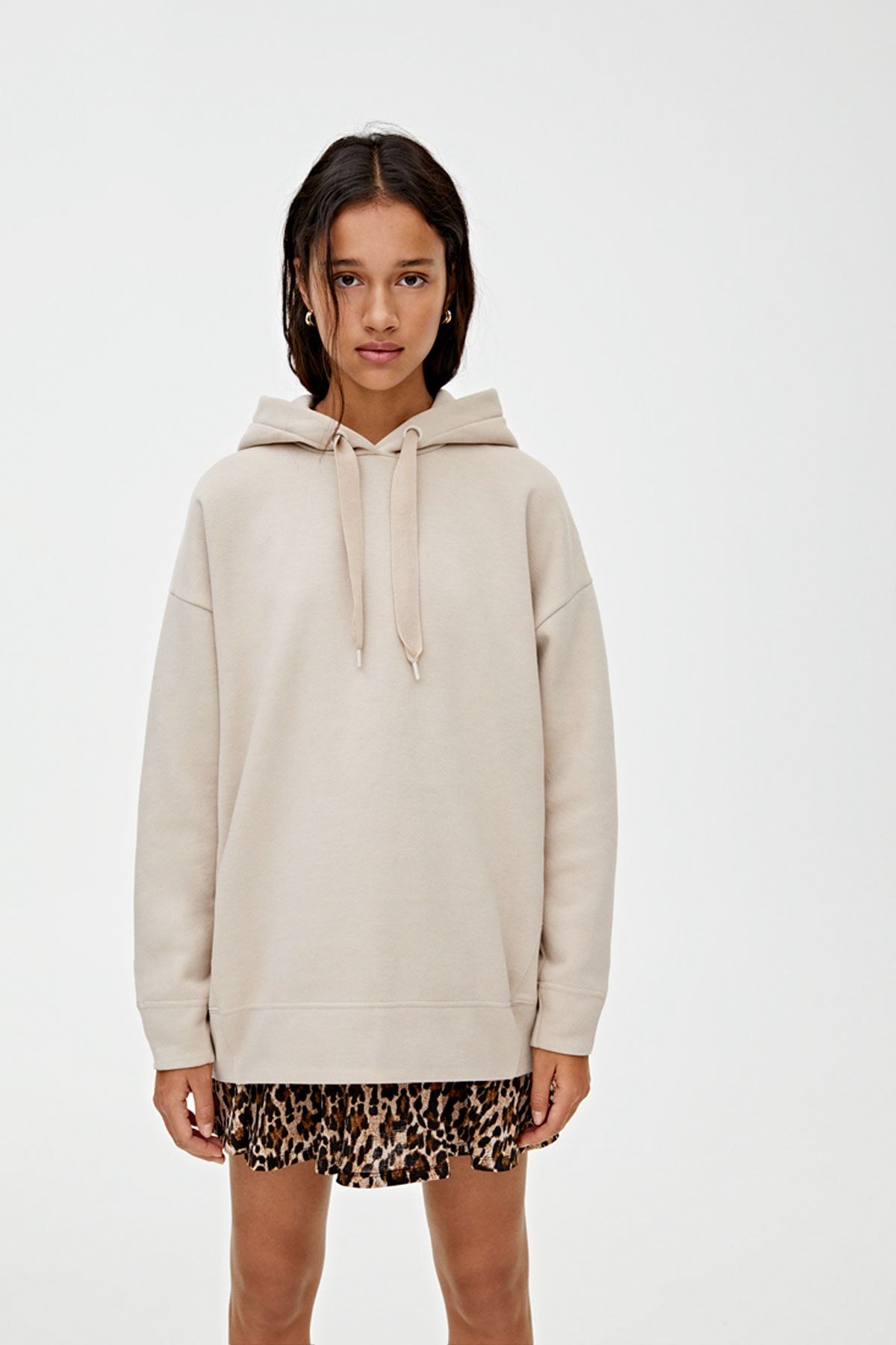 pull bear kadin tas rengi farkli renklerde oversize kapusonlu sweatshirt 09596323 fiyati yorumlari trendyol