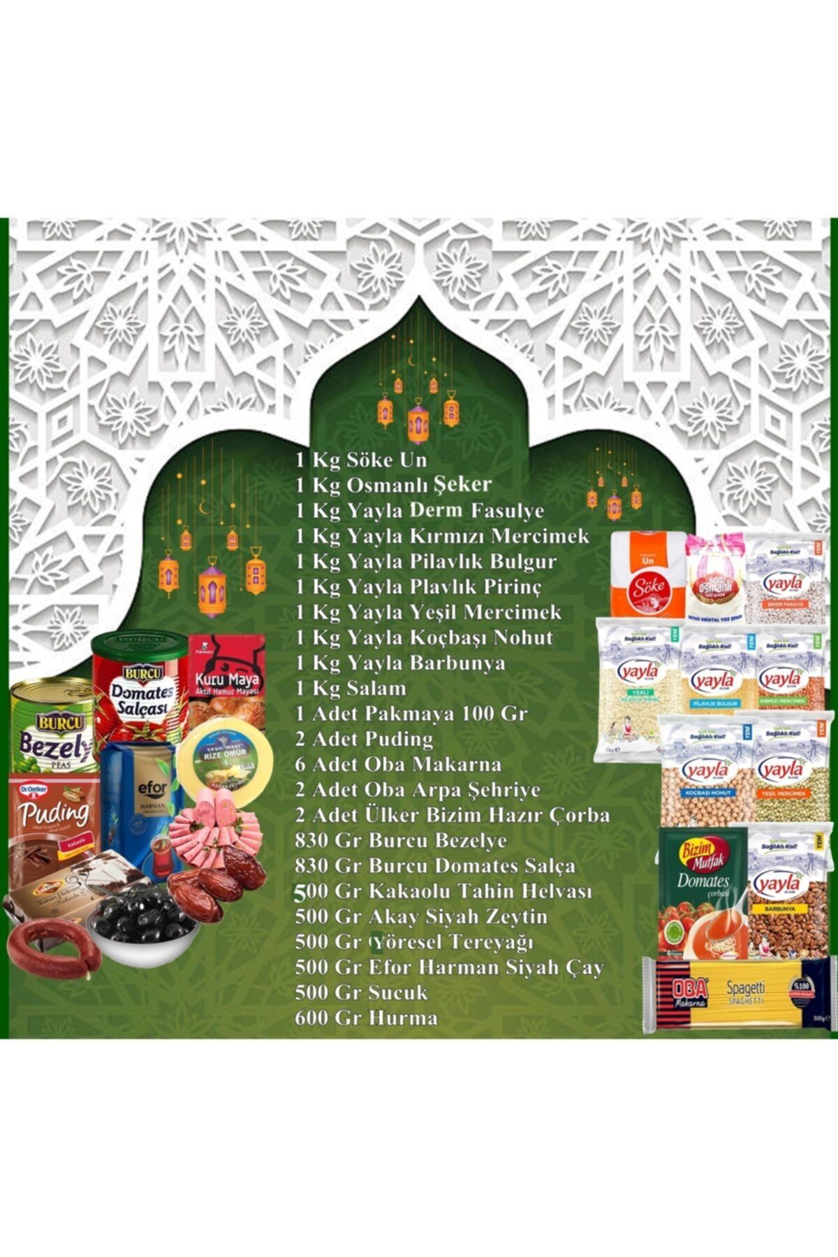 Yayla Dolu Dulu Lüks Ramazan Kumanyası 31 Parça