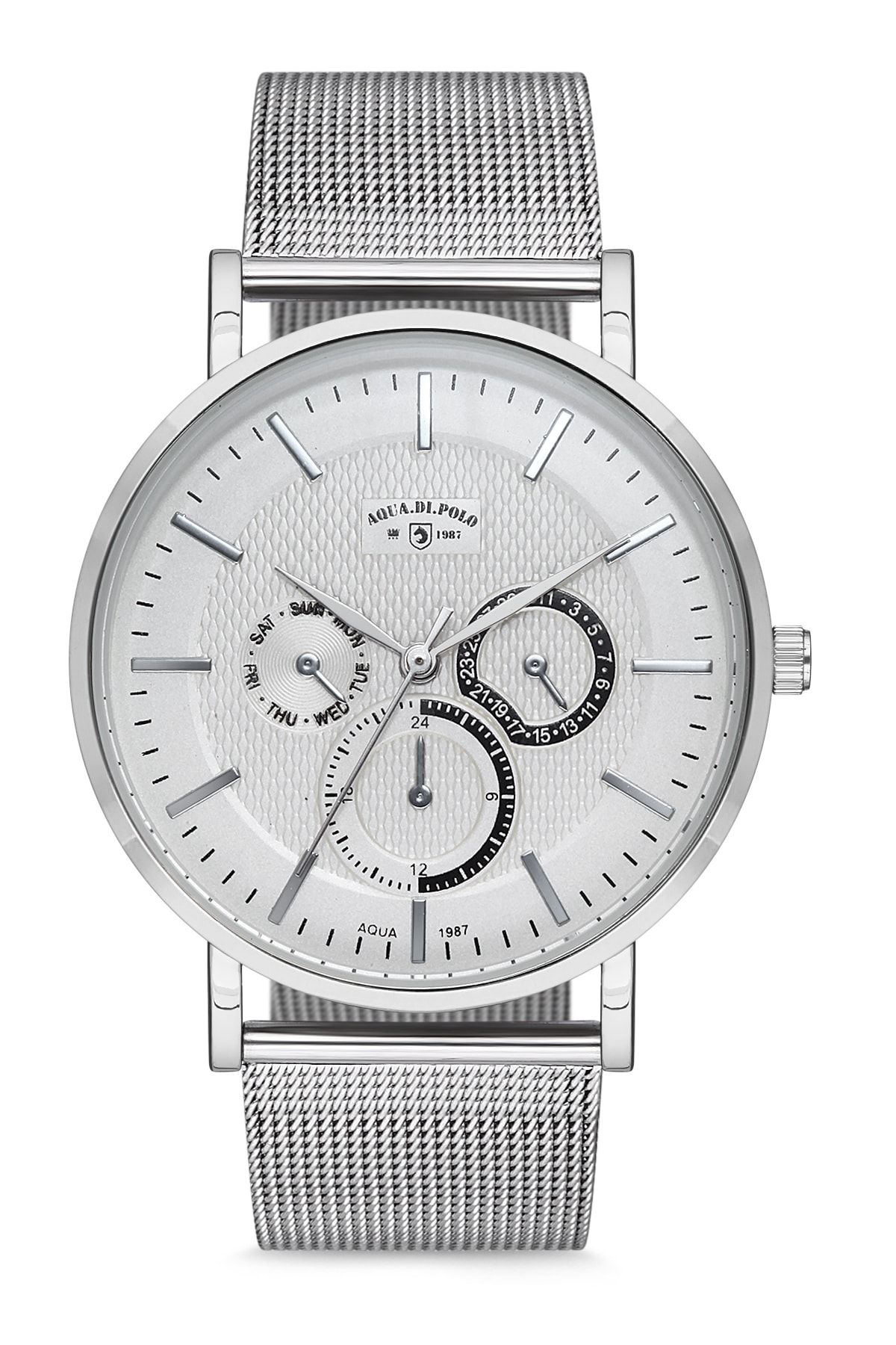 Aqua Di Polo 1987 Silver Men s Wristwatch APSV1 A5983 EH151 Trendyol