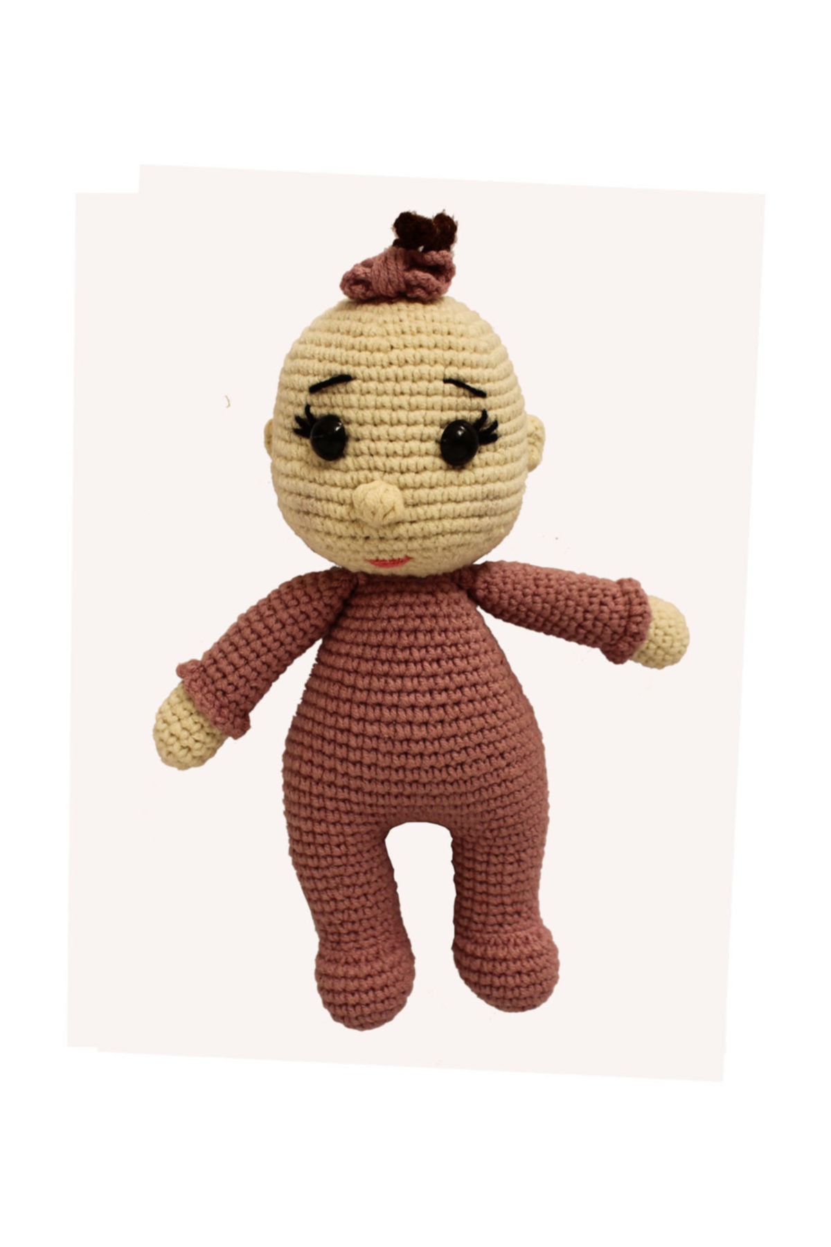 Bilgeden Amigurumi Yıkanabilir Organik El Örgüsü Sevimli Bebek