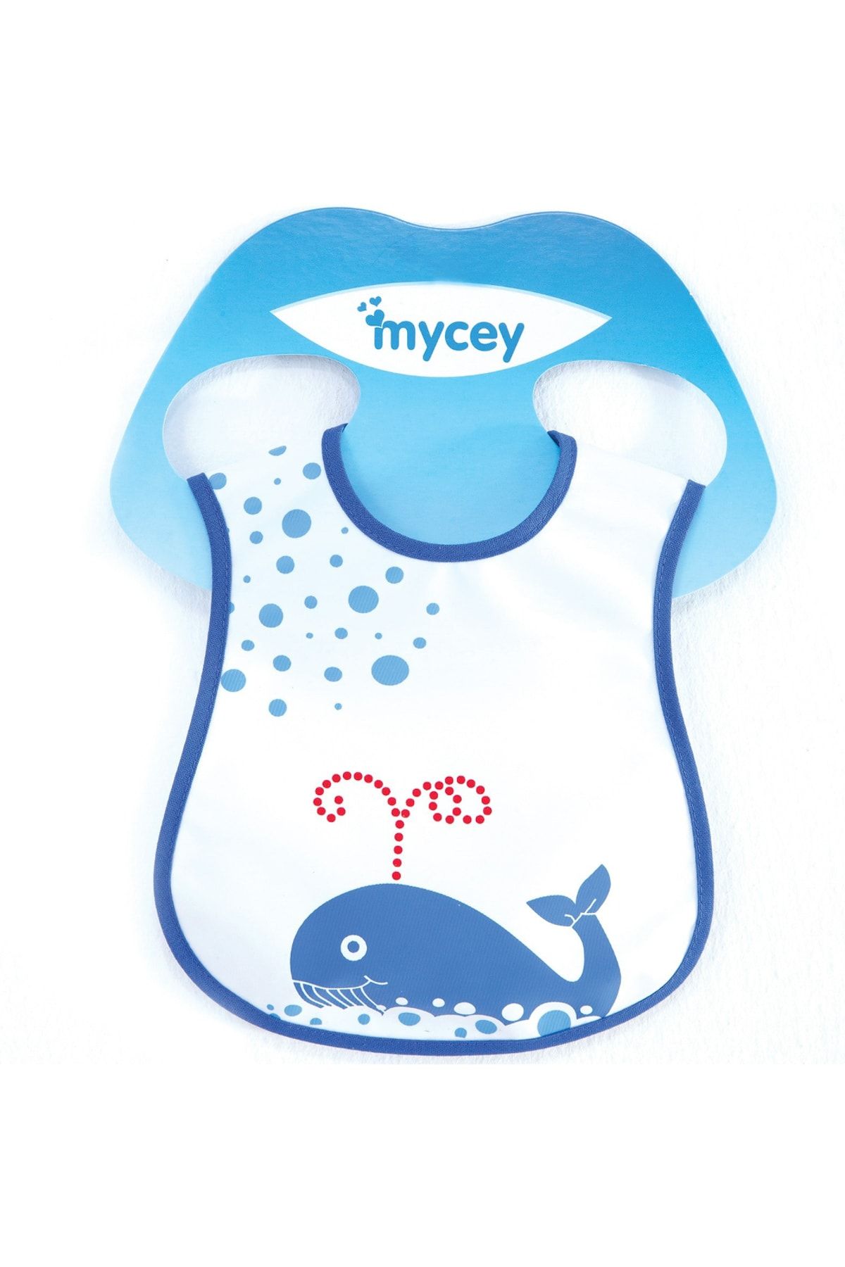 mycey Bebek Desenli Leke Tutmaz Mama Önlüğü