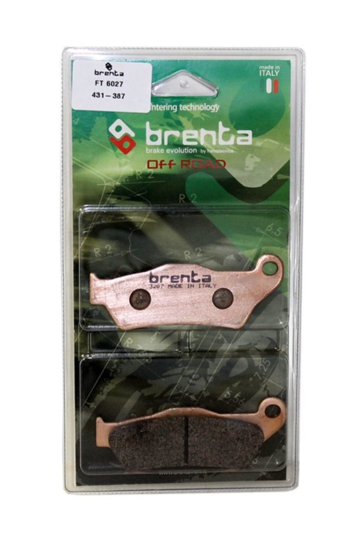 Brenta Ktm Exc 200 Enduro Disk  Sinter Metal Off-road Fren Ön Balata (1999-2003)