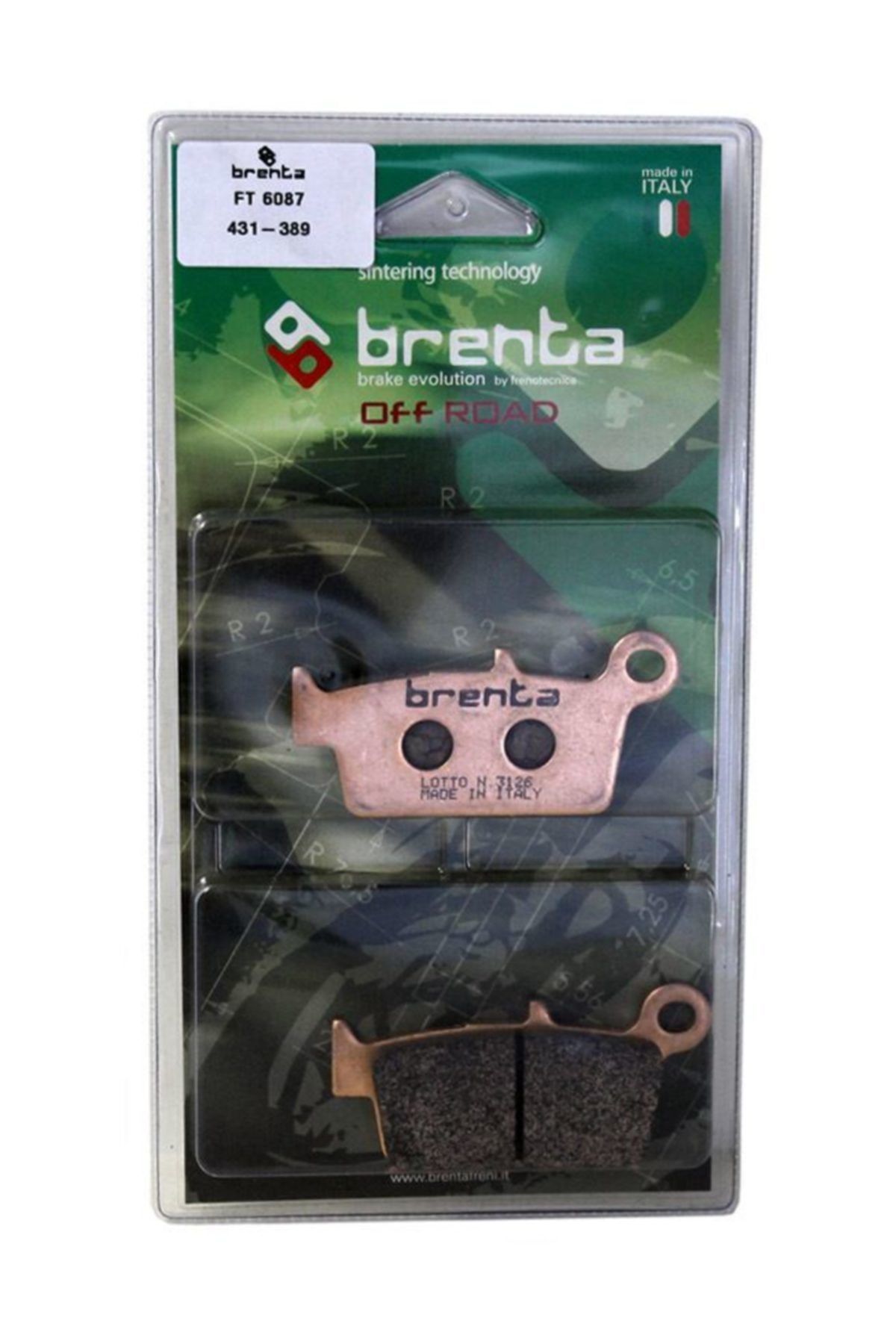 Brenta Kawasaki Kx 250 Disk  Sinter Metal Off-road Fren Arka Balata  (1999-2001)