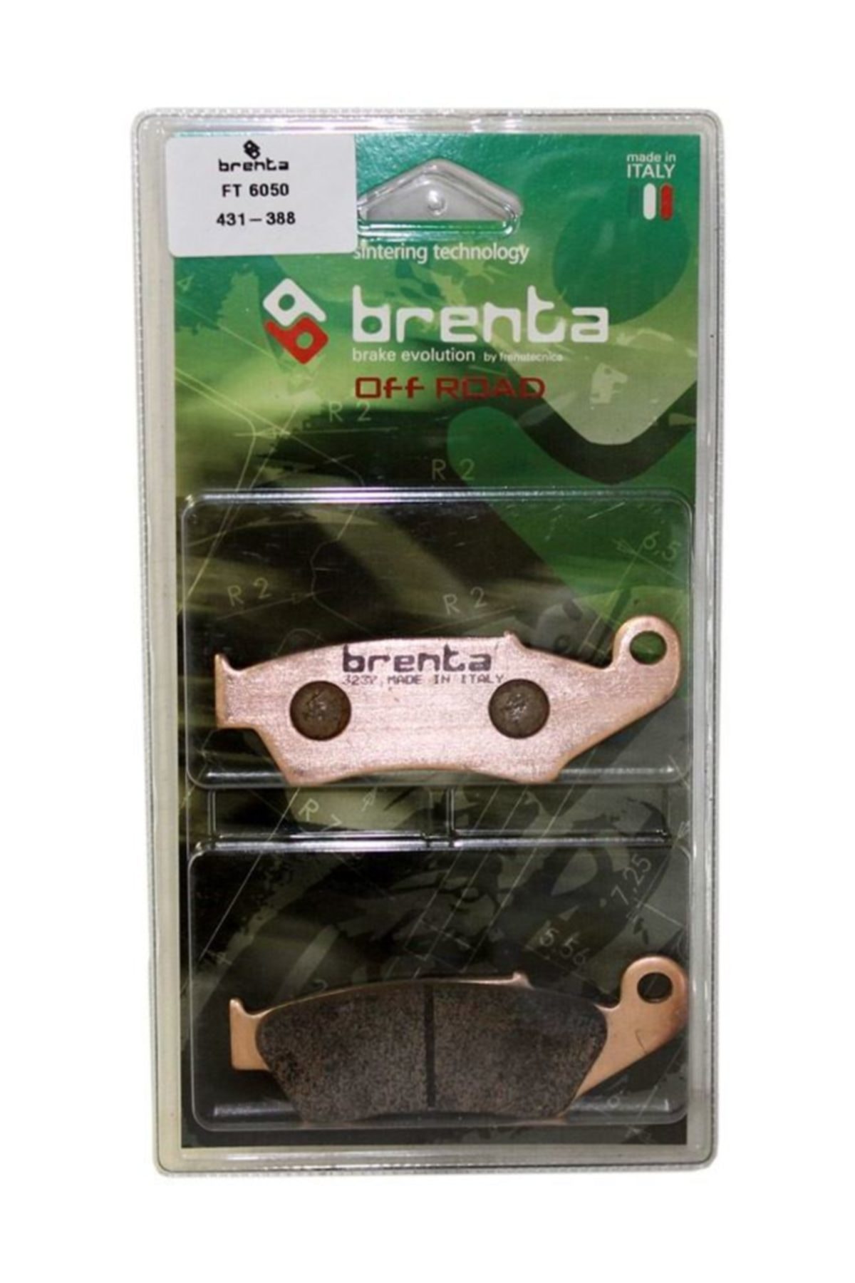 Brenta Yamaha Wr 450 F Disk  Sinter Metal Off-road Fren Ön Balata (2003-2006)