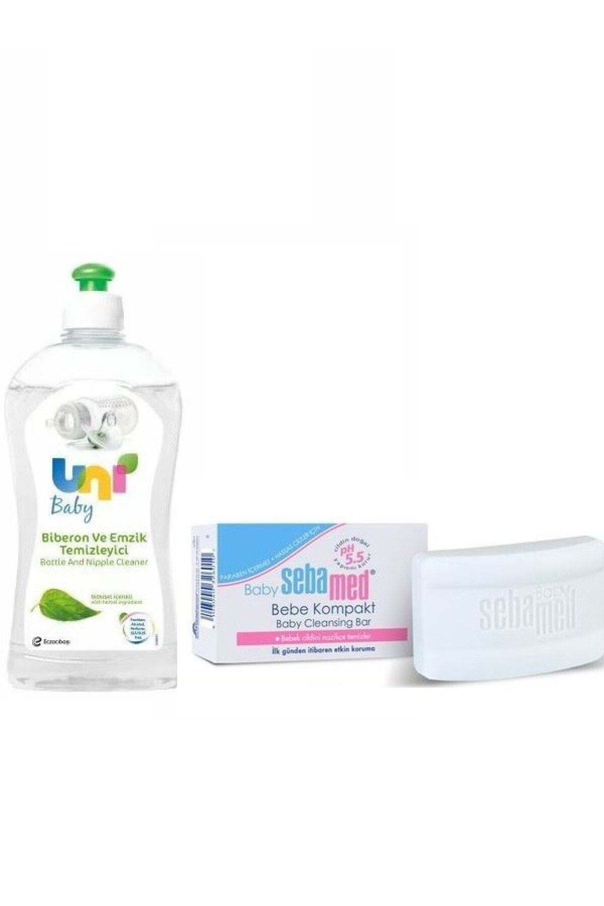 Uni Baby Biberon Ve Emzik Temizleyici 500 Ml+sebamed Baby Bebek Sabunu 100 Gr