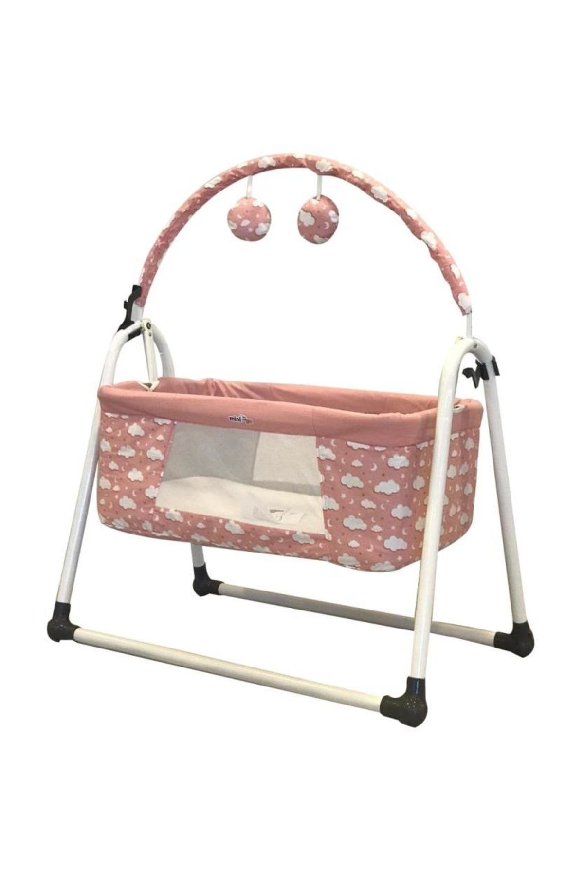 minigo minigo sleepy portatif sallanir bebek besigi cibinlik tul hediyeli pembe bulut fiyati yorumlari trendyol